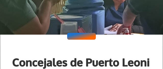 Concejales de Puerto Leoni acompañaron una campaña de vacunación comunitaria