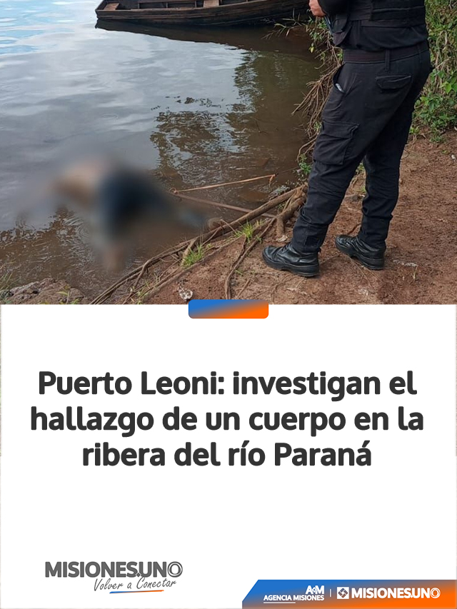 Puerto Leoni: investigan el hallazgo de un cuerpo en la ribera del río Paraná